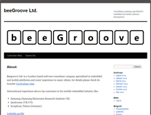 Tablet Screenshot of beegroove.com